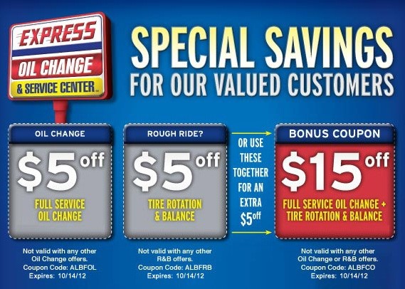  Looking For Express Oil Change Coupons 