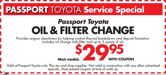 Toyota Oil Change Coupon Toyota Oil Change Coupon
